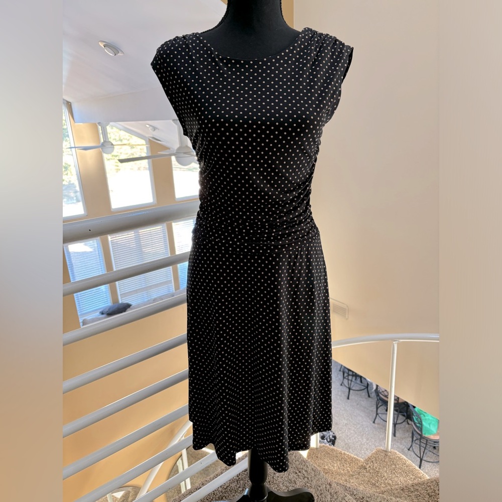 Dress black polka dot